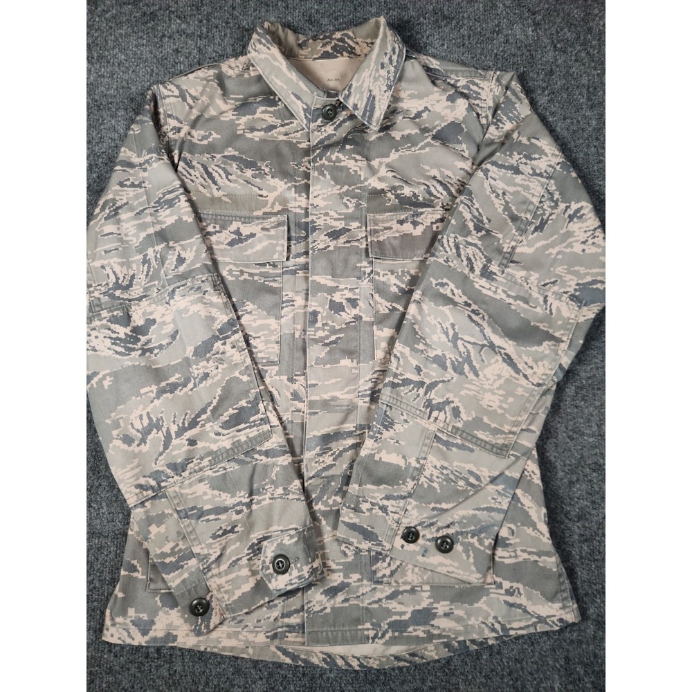 USAF Military Field Coat Jacket ABU Digital Tiger Stripe Camo Combat Uniform 38R